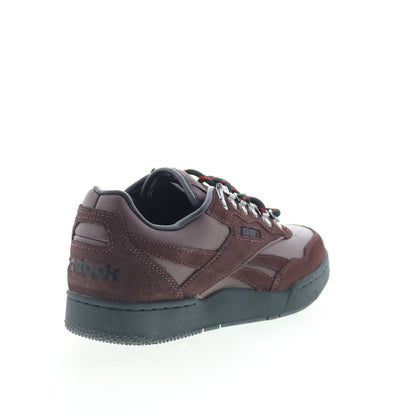 Reebok BB 4000 II Obey Mens Brown Suede Lace Up Lifestyle Sneakers Shoes