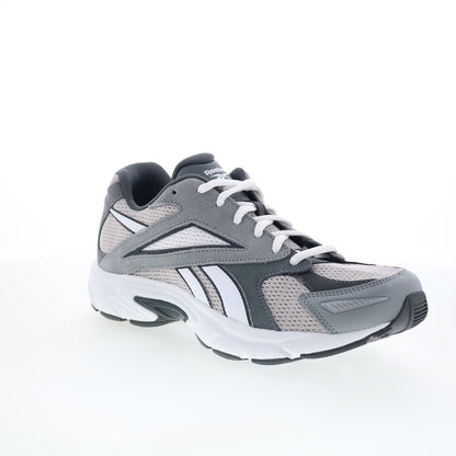 Reebok Road Prime Mens Gray Suede Lace Up Lifestyle Sneakers Shoes