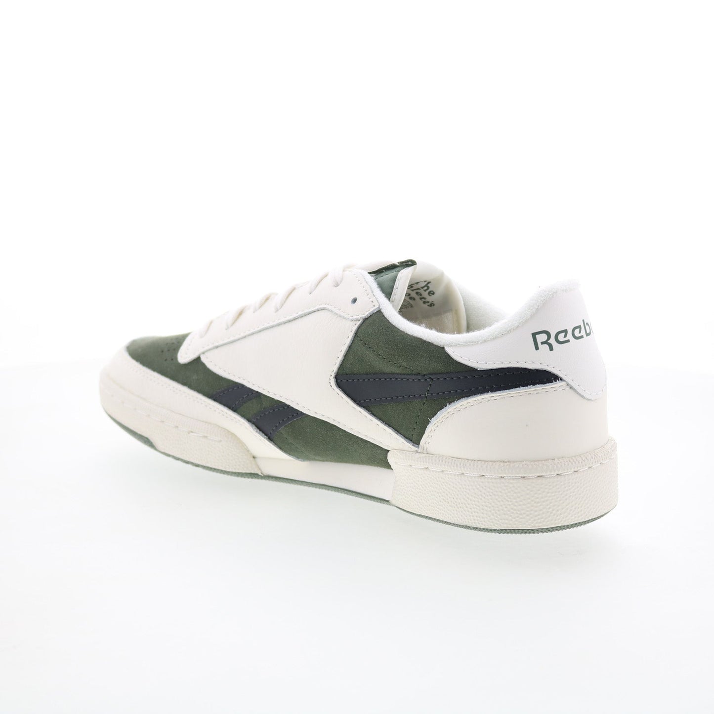Reebok Club C Revenge Vintage II Mens Green Suede Lifestyle Sneakers Shoes