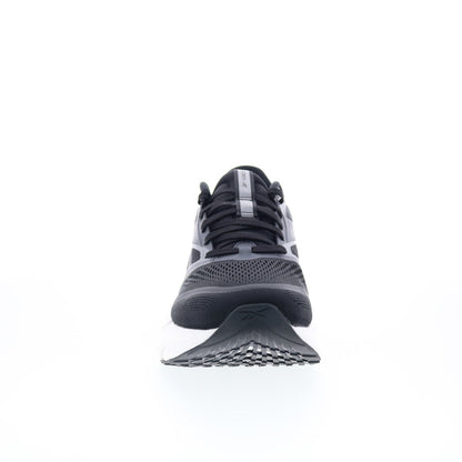 Reebok Floatzig 2 Mens Black Canvas Lace Up Athletic Running Shoes