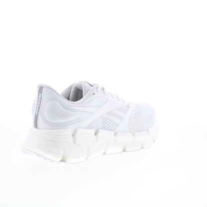Reebok Floatzig 2 Mens White Canvas Lace Up Athletic Running Shoes