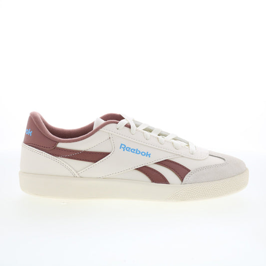 Reebok Smash Edge S Mens Beige Leather Lace Up Lifestyle Sneakers Shoes