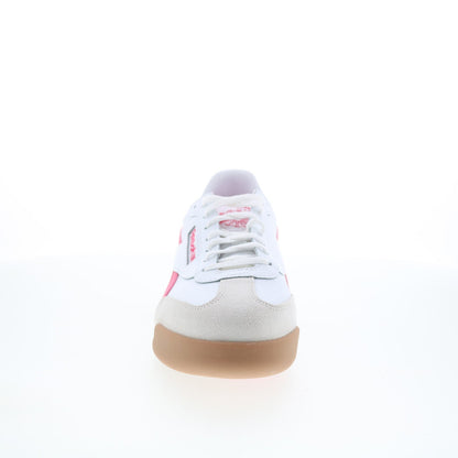 Reebok Campio XT Mens White Leather Lace Up Lifestyle Sneakers Shoes