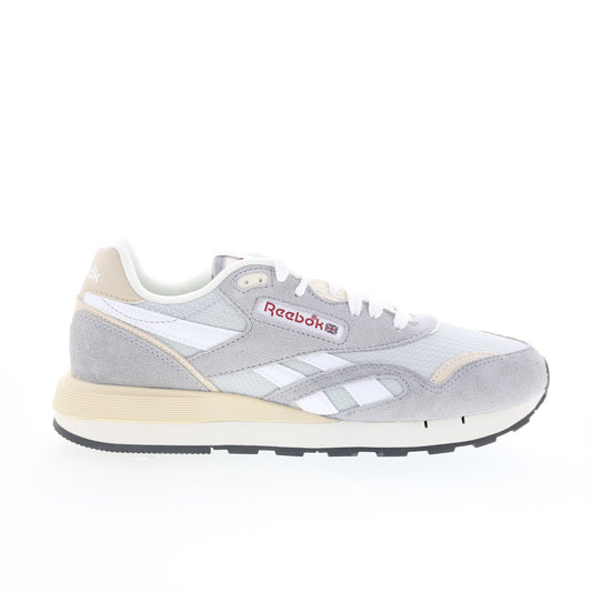 Reebok Classic Nylon 89 Mens Gray Suede Lace Up Lifestyle Sneakers Shoes