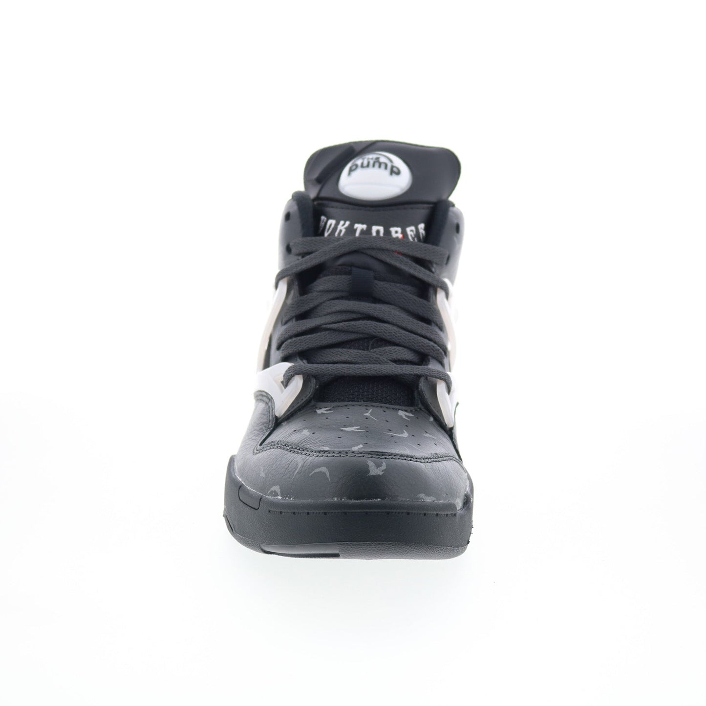 Reebok Pump Omni Zone II Mens Black Leather Lifestyle Sneakers Shoes