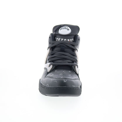 Reebok Pump Omni Zone II Mens Black Leather Lifestyle Sneakers Shoes