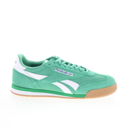 Reebok Campio XT Mens Green Suede Lace Up Lifestyle Sneakers Shoes