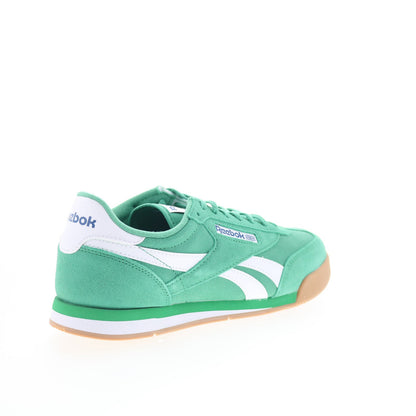 Reebok Campio XT Mens Green Suede Lace Up Lifestyle Sneakers Shoes