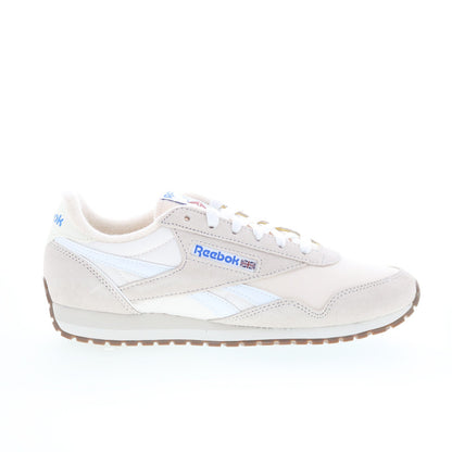 Reebok Classic AZ Mens White Suede Lace Up Lifestyle Sneakers Shoes