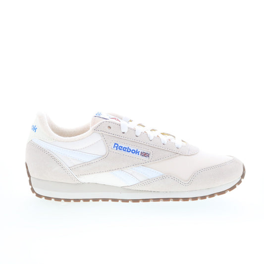Reebok Classic AZ Mens White Suede Lace Up Lifestyle Sneakers Shoes