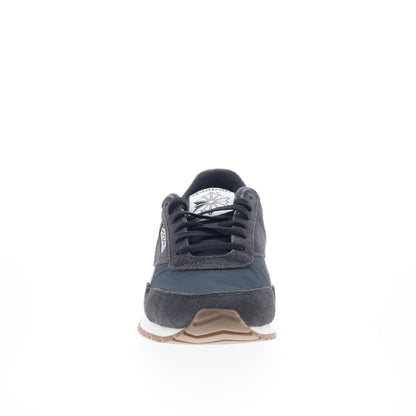 Reebok Classic AZ Mens Black Suede Lace Up Lifestyle Sneakers Shoes