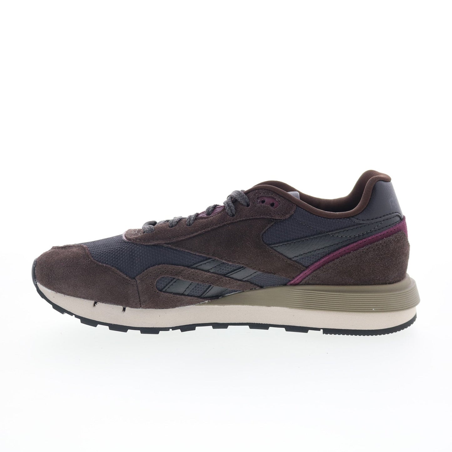 Reebok Classic Nylon 89 Mens Black Suede Lace Up Lifestyle Sneakers Shoes
