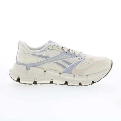 Reebok Floatzig 2 Mens Beige Canvas Lace Up Athletic Running Shoes