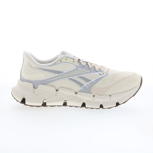 Reebok Floatzig 2 Mens Beige Canvas Lace Up Athletic Running Shoes