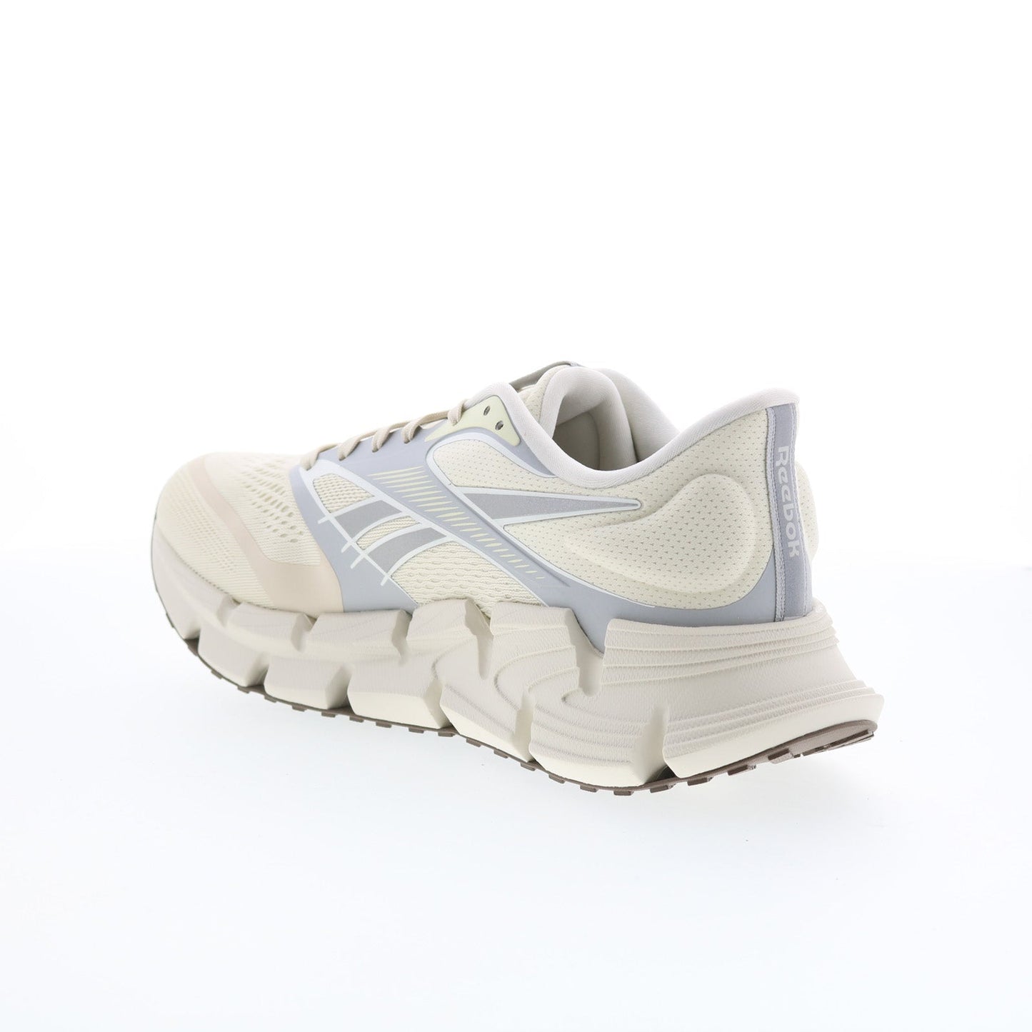 Reebok Floatzig 2 Mens Beige Canvas Lace Up Athletic Running Shoes
