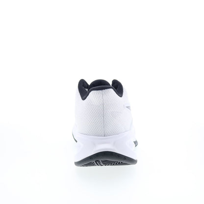 Reebok Press Mens White Canvas Lace Up Athletic Basketball Shoes