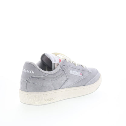 Reebok Club C 85 Vintage Mens Gray Leather Lace Up Lifestyle Sneakers Shoes