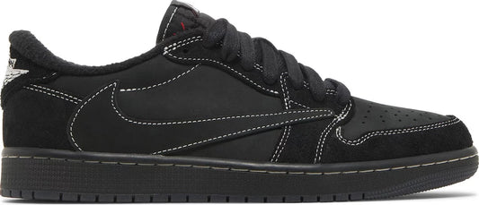 Nike Mens Travis Scott x Air Jordan 1 Low OG SP Sneakers - 'Black Phantom'