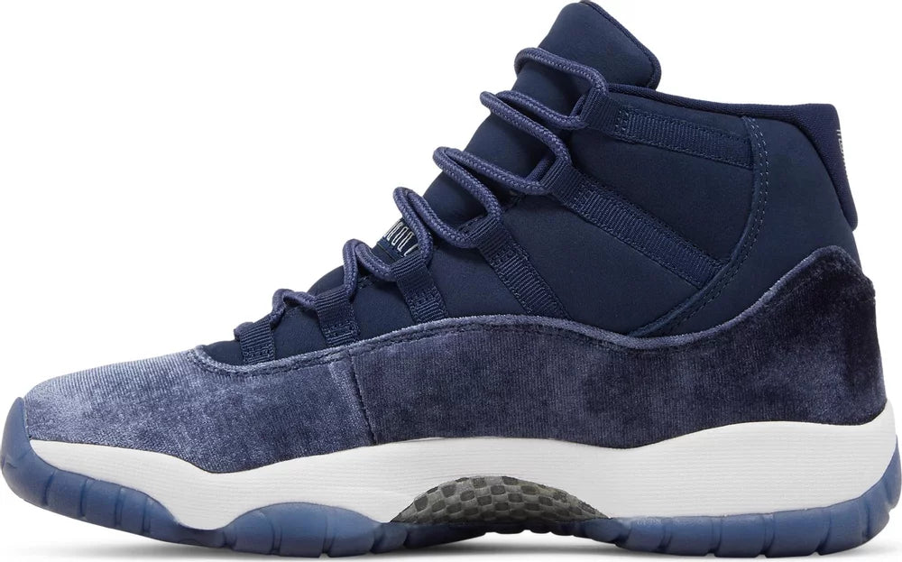 Nike Womens Air Jordan 11 Retro Sneakers - 'Midnight Navy Velvet'