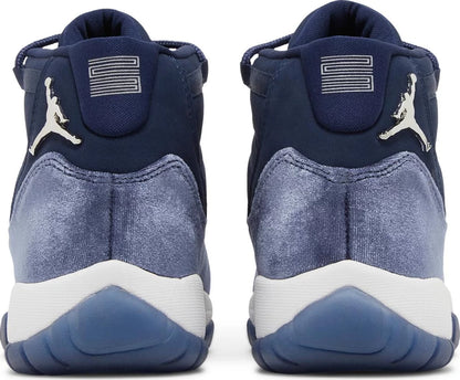Nike Womens Air Jordan 11 Retro Sneakers - 'Midnight Navy Velvet'