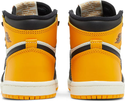 Nike Toddlers Air Jordan 1 Retro High OG Sneakers - 'Yellow Toe'