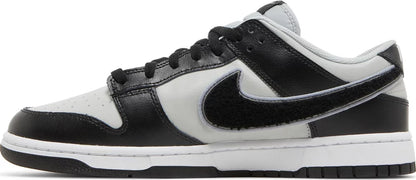 Nike Mens Dunk Low Sneakers - 'Chenille Swoosh - Grey Fog'