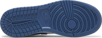 Nike Grade School Womens Air Jordan 1 Mid Sneakers - 'Cement True Blue'