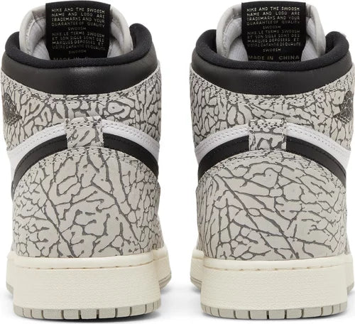 Nike Grade School Womens Air Jordan 1 Retro High OG Sneakers - 'White Cement'