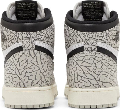 Nike Grade School Womens Air Jordan 1 Retro High OG Sneakers - 'White Cement'