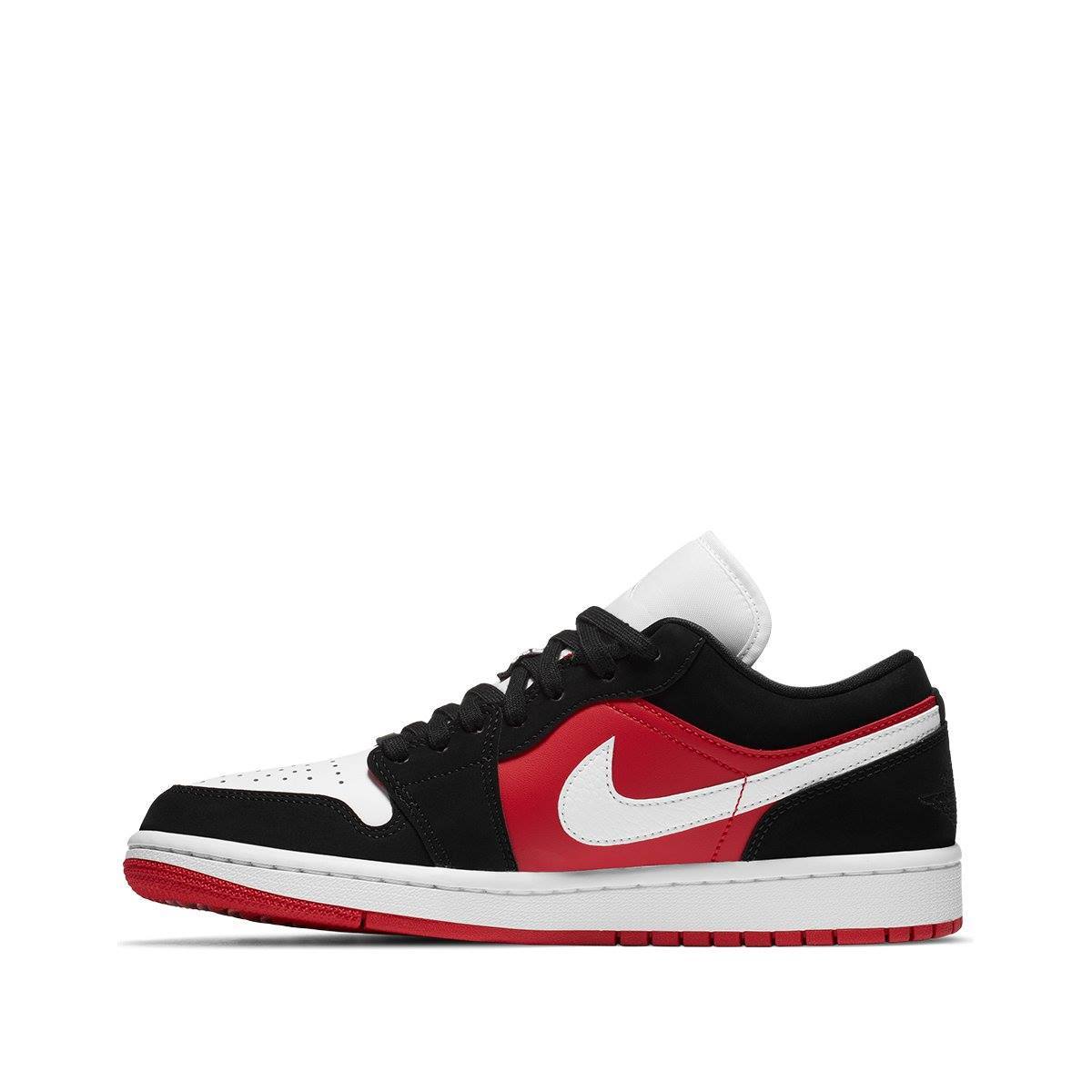 Nike Womens Air Jordan 1 Low Sneakers - 'Gym Red Black'
