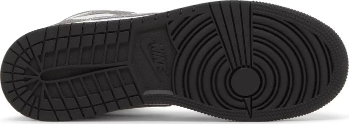 Nike Grade School Womens Air Jordan 1 Retro High OG Sneakers - 'Washed Black'