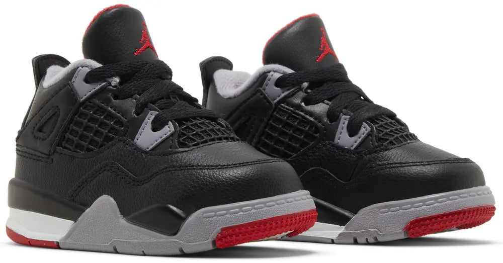Nike Toddlers Air Jordan 4 Retro Sneakers - 'Bred Reimagined'