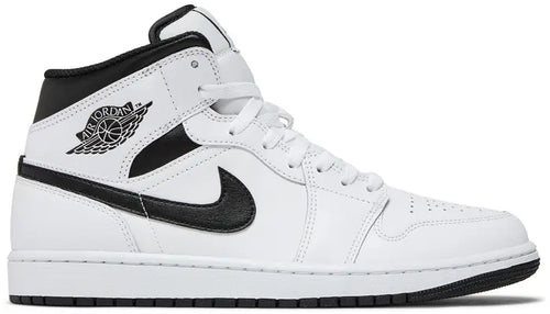 Nike Mens Air Jordan 1 Mid 'White Black'