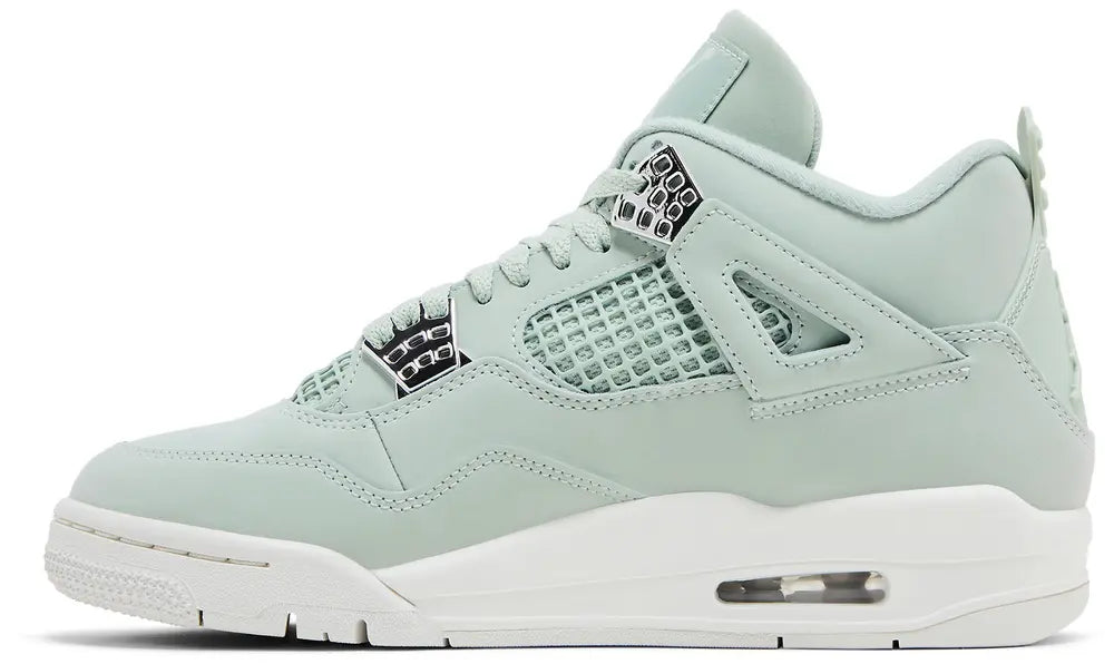 Nike Womens Air Jordan 4 Retro Sneakers - 'Abundance / Seafoam'