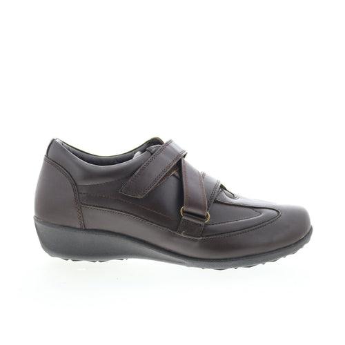 Drew Cario 14491-64 Womens Brown Narrow Leather Lifestyle Sneakers Shoes