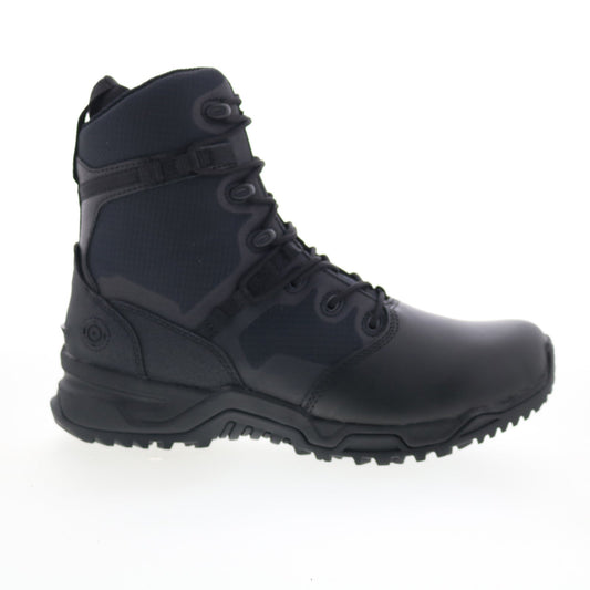 Original Swat Alpha Fury 8" Polishable Toe Side-Zip EN Mens Black Wide Boots