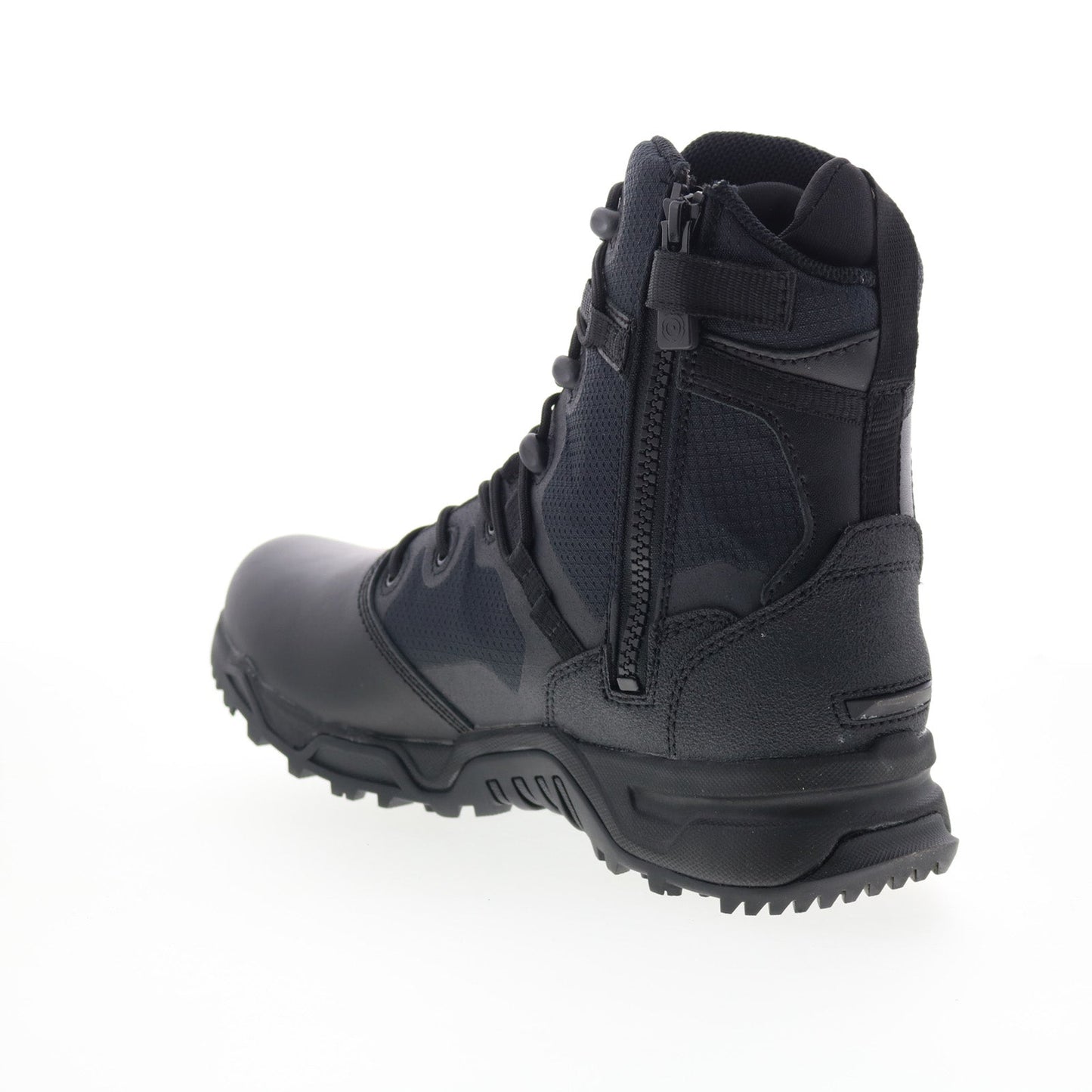 Original Swat Alpha Fury 8" Polishable Toe Side-Zip EN Mens Black Wide Boots