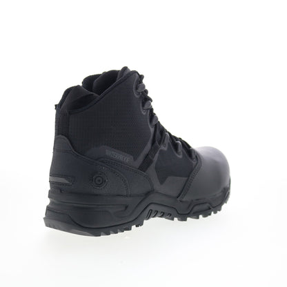 Original Swat Alpha Fury 6” Polishable Toe Side-Zip WP Mens Black Boots