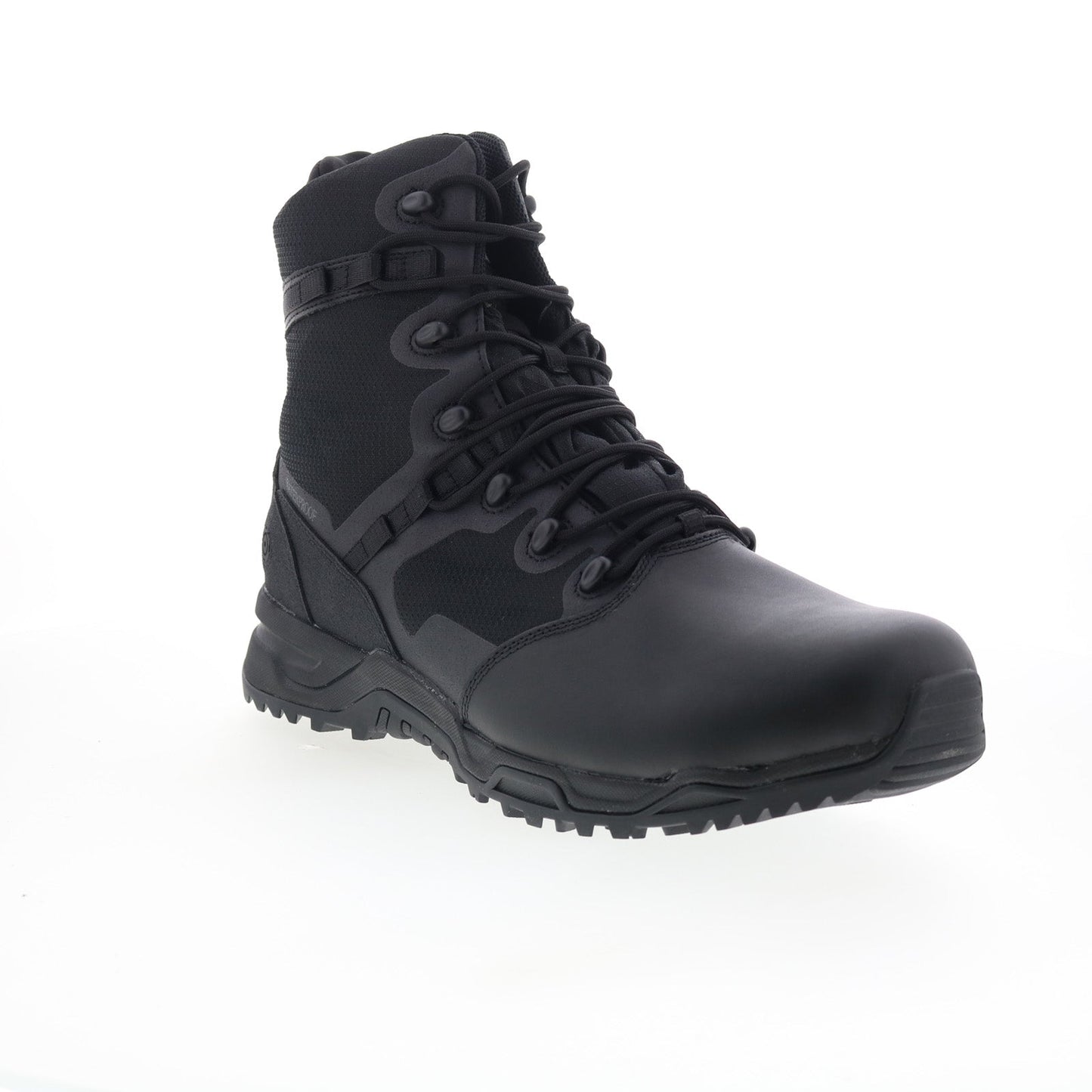 Original Swat Alpha Fury 8" Polishable Toe Side-Zip WP Mens Black Wide Boots