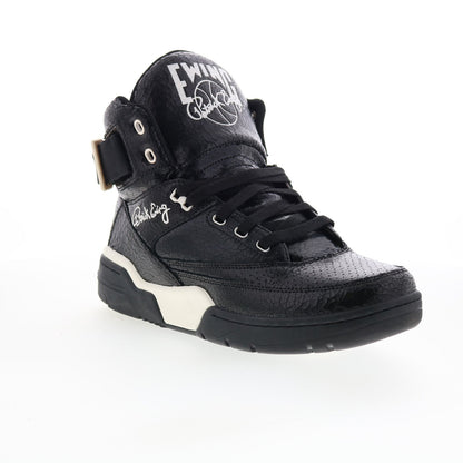 Ewing Athletics 33 HI Vintage Mens Black Leather Lifestyle Sneakers Shoes