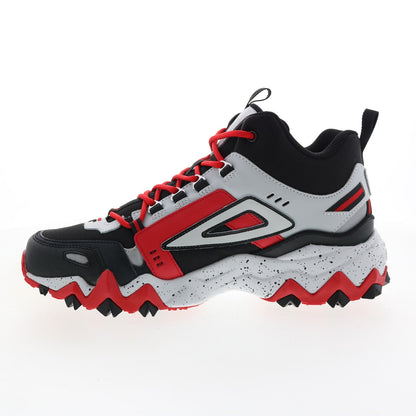 Fila Oakmont Trail Mid 1JM01276-014 Mens Black Leather Athletic Hiking Shoes