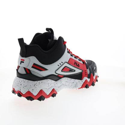 Fila Oakmont Trail Mid 1JM01276-014 Mens Black Leather Athletic Hiking Shoes