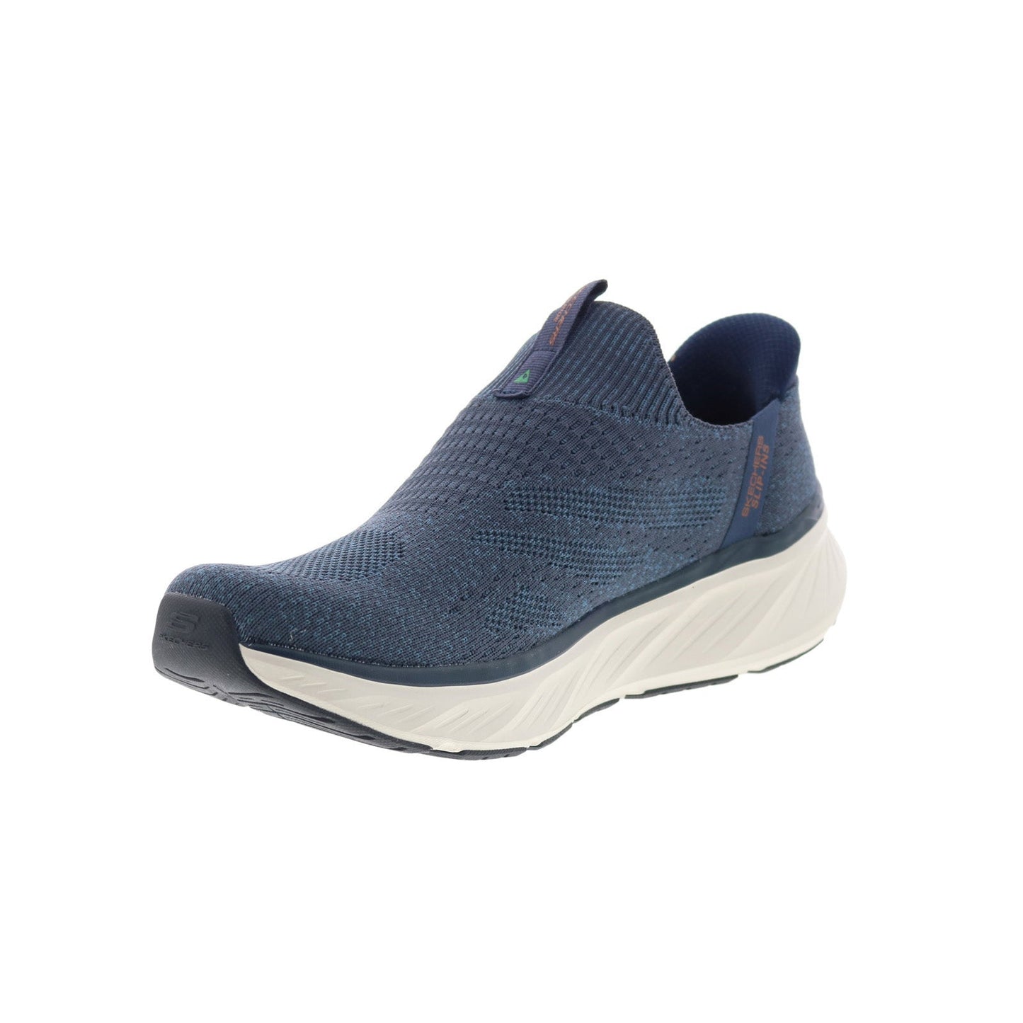 Skechers Relaxed Fit Edgeride Commissioner Mens Blue Sneakers Shoes