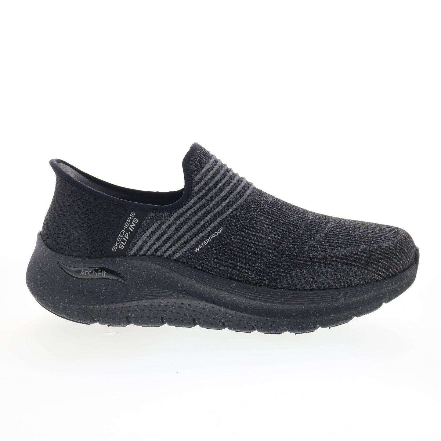 Skechers Waterproof Arch Fit 2.0 Sultez Mens Black Extra Wide Sneakers Shoes