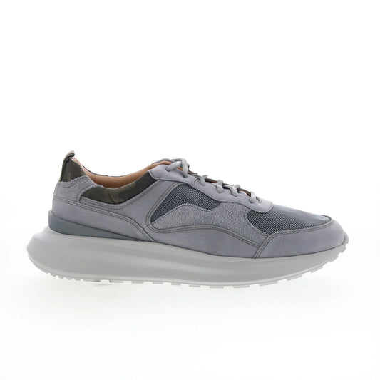 Johnston & Murphy 24-6279 Mens Gray Nubuck Lace Up Lifestyle Sneakers Shoes