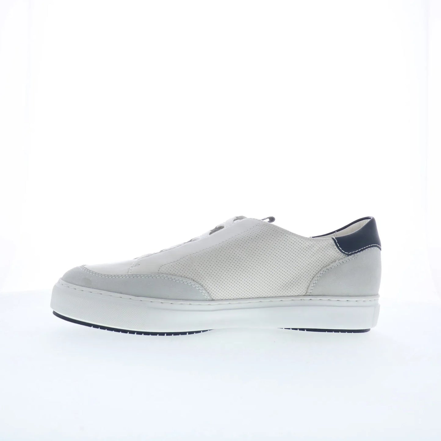 Johnston & Murphy 24-6548 Mens White Leather Lifestyle Sneakers Shoes