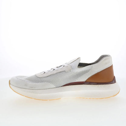 Johnston & Murphy 24-7218 Mens White Mesh Slip On Lifestyle Sneakers Shoes