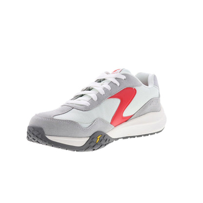 Skechers Court Frenz 246107-GYRD Mens Gray Suede Athletic Pickleball Shoes