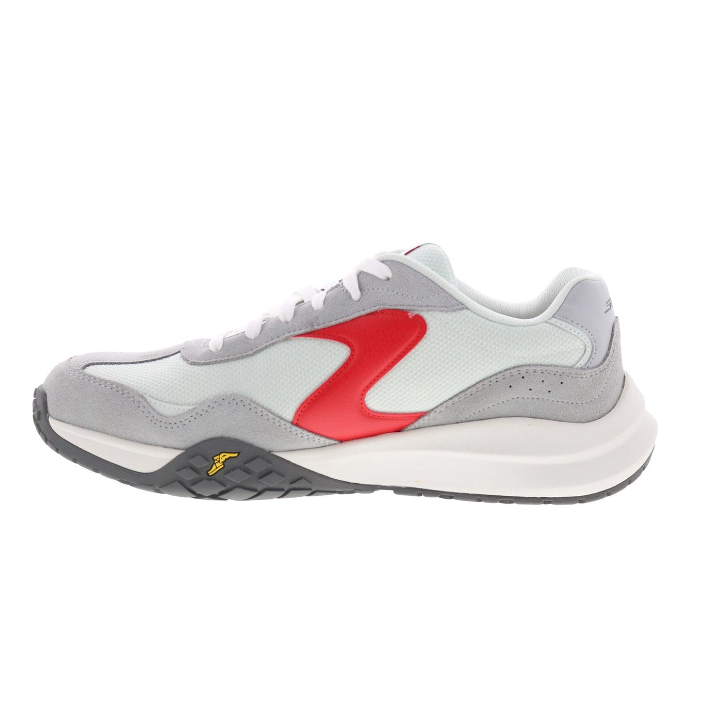 Skechers Court Frenz 246107-GYRD Mens Gray Suede Athletic Pickleball Shoes