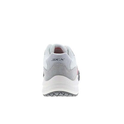 Skechers Court Frenz 246107-GYRD Mens Gray Suede Athletic Pickleball Shoes
